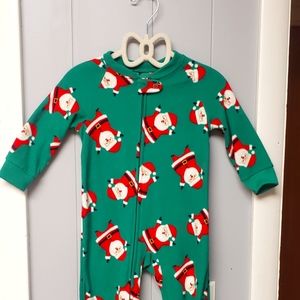 12 months old Christmas fleece pajamas